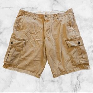 men's 40 Dockers Cargo Shorts Khaki Beige 100% Cotton Outdoors Summer Workwear